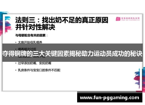 夺得铜牌的三大关键因素揭秘助力运动员成功的秘诀